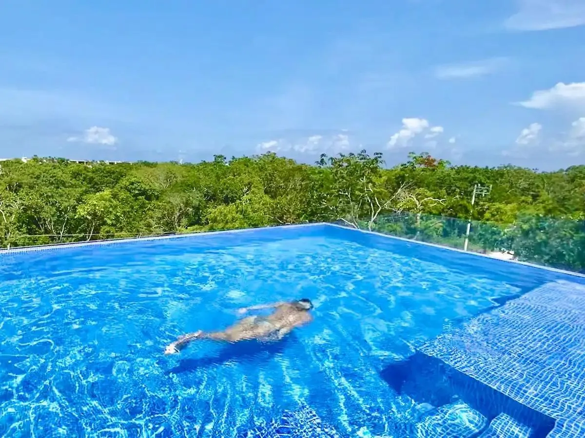 Villa Loft increíble king size Alberca infinita,Gym en medio de la selva Tulum Сasa de vacaciones